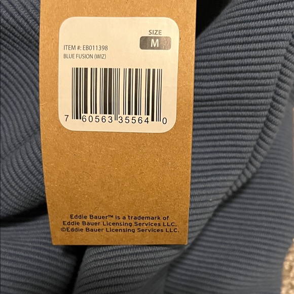 Eddie Bauer Men's Blue Zip-Up Sweater - Picture 4 of 4